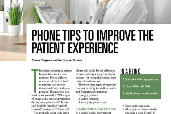 Phone tips to improve the patient experience featured image