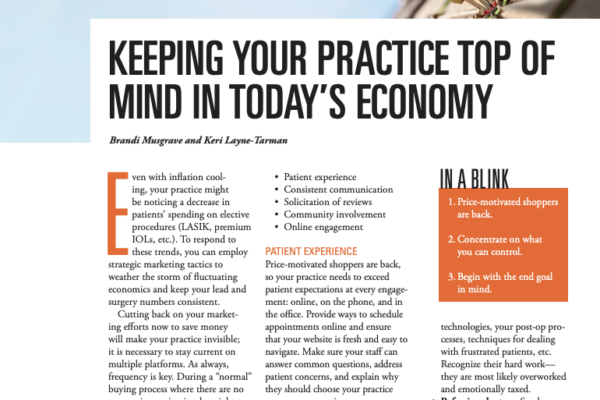 Keeping your practice top of mind in today’s economy featured image